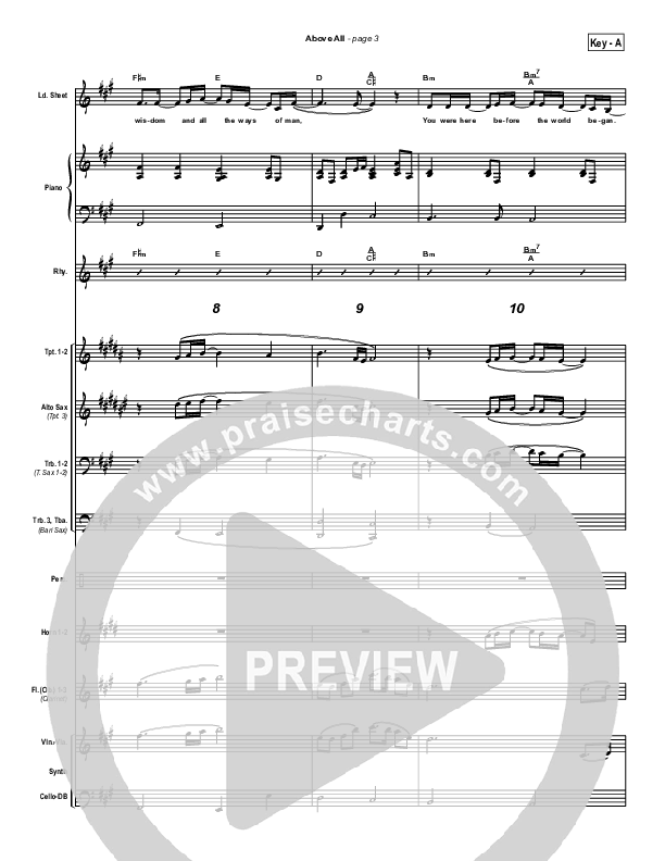 Above All Conductor's Score (Lenny LeBlanc)