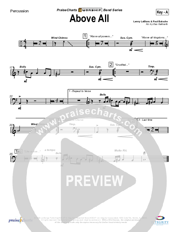 Above All Percussion (Lenny LeBlanc)