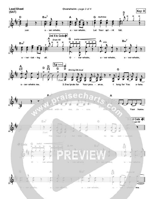 Overwhelm Lead Sheet (Starfield)