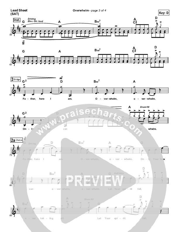 Overwhelm Lead Sheet (Starfield)