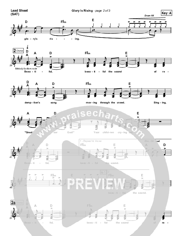 Glory Is Rising Lead Sheet (Starfield)