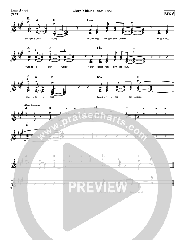 Glory Is Rising Lead Sheet (Starfield)