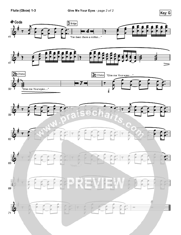 Give Me Your Eyes Wind Pack (Brandon Heath)