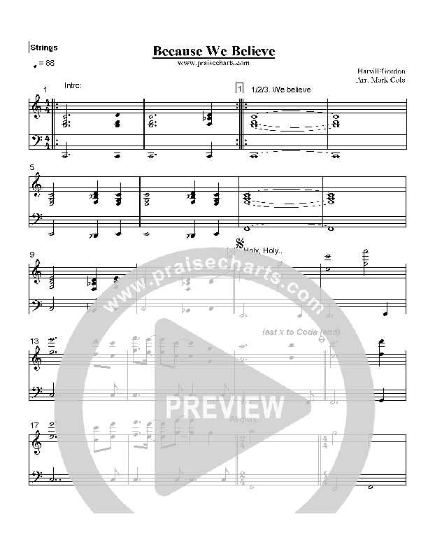 Because We Believe Strings (Paul Baloche)