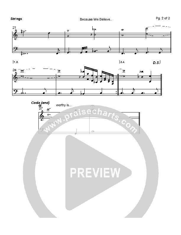 Because We Believe Strings (Paul Baloche)