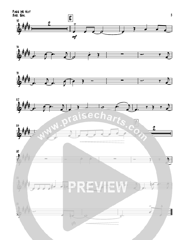 Pass Me Not (with Kum Ba Ya) (Instrumental) Bari Sax (Todd Webb)