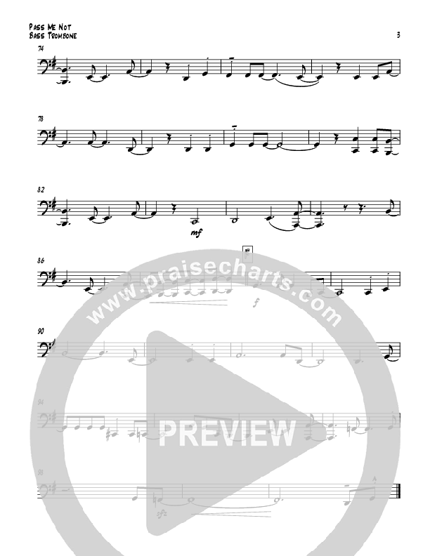 Pass Me Not (with Kum Ba Ya) (Instrumental) Bass Trombone (Todd Webb)