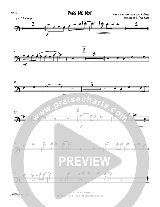 Pass Me Not (with Kum Ba Ya) (Instrumental) Cello (Todd Webb)