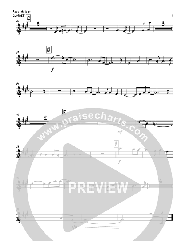 Pass Me Not (with Kum Ba Ya) (Instrumental) Clarinet (Todd Webb)