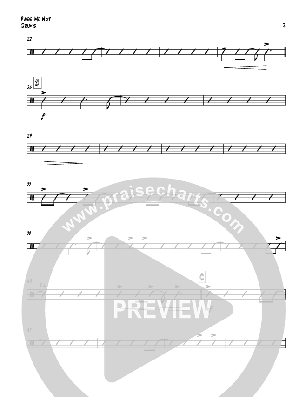 Pass Me Not (with Kum Ba Ya) (Instrumental) Drum Set (Todd Webb)
