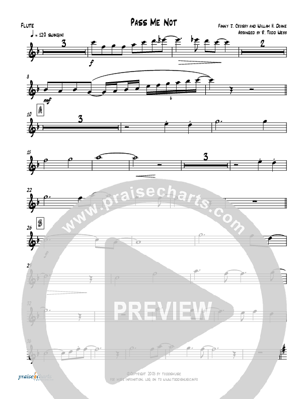 Pass Me Not (with Kum Ba Ya) (Instrumental) Flute (Todd Webb)