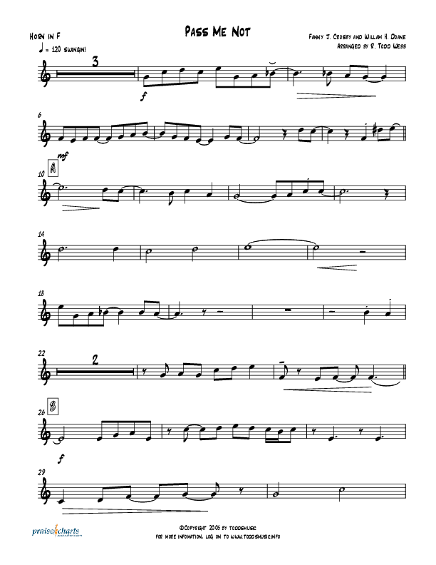 Pass Me Not (with Kum Ba Ya) (Instrumental) French Horn (Todd Webb)