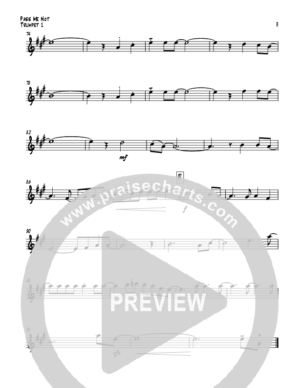 Pass Me Not (with Kum Ba Ya) (Instrumental) Trumpet 1 (Todd Webb)