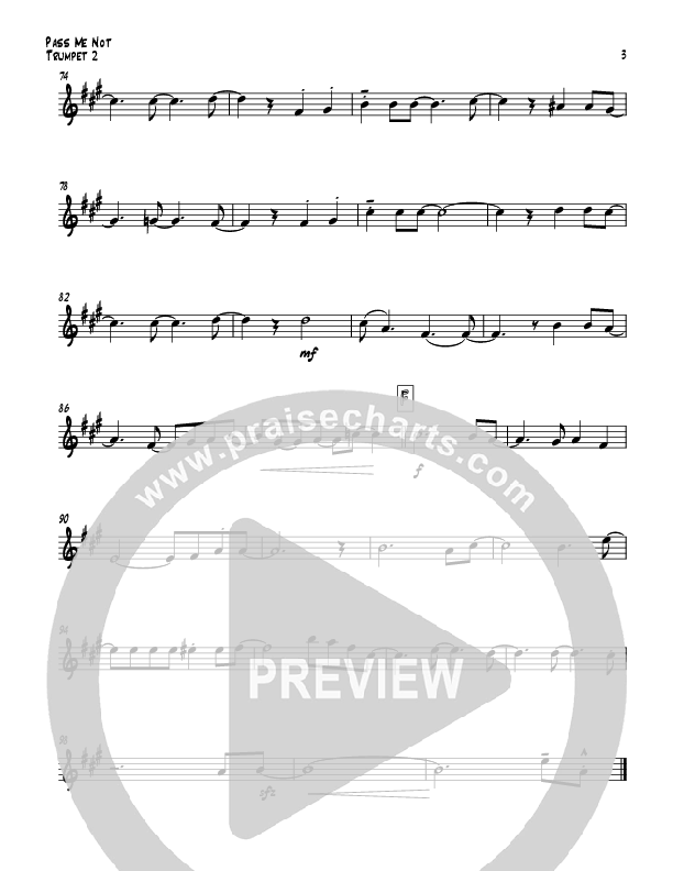 Pass Me Not (with Kum Ba Ya) (Instrumental) Trumpet 2 (Todd Webb)