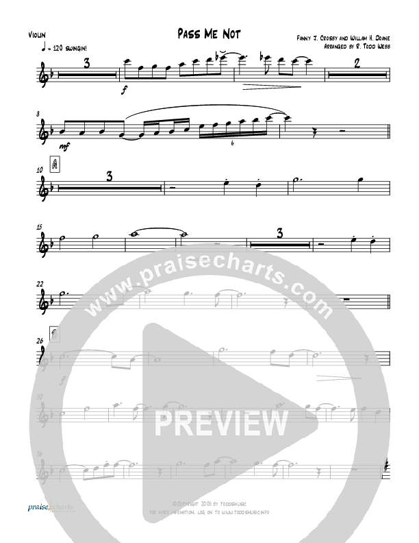 Pass Me Not (with Kum Ba Ya) (Instrumental) Violins (Todd Webb)