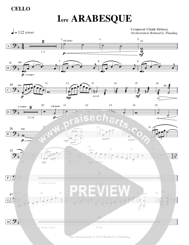 Arabesque 1 (Instrumental) Cello (Ric Flauding)