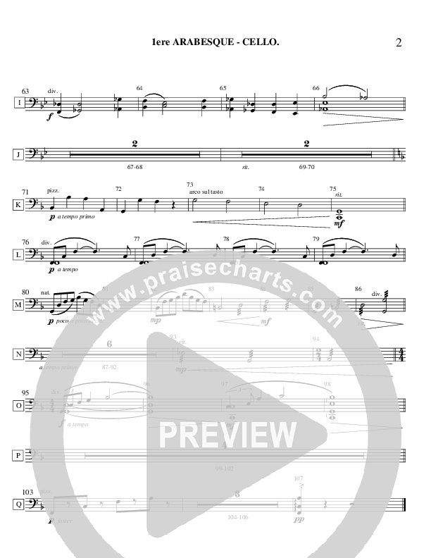 Arabesque 1 (Instrumental) Cello (Ric Flauding)