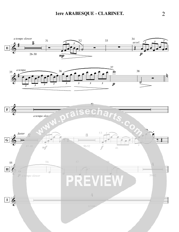 Arabesque 1 (Instrumental) Clarinet (Ric Flauding)