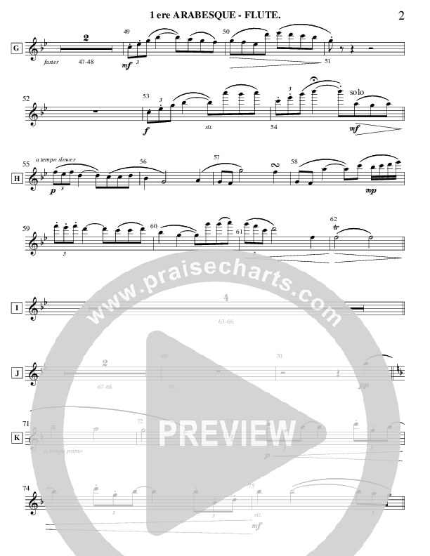 Arabesque 1 (Instrumental) Flute (Ric Flauding)