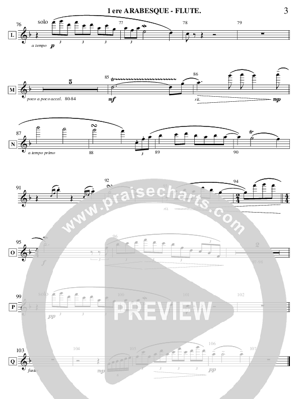 Arabesque 1 (Instrumental) Flute (Ric Flauding)