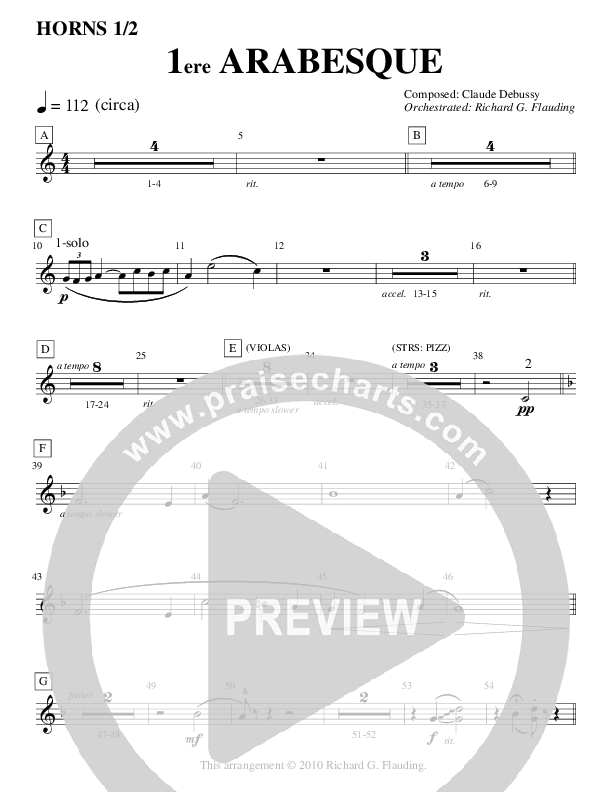 Arabesque 1 (Instrumental) French Horn 1/2 (Ric Flauding)