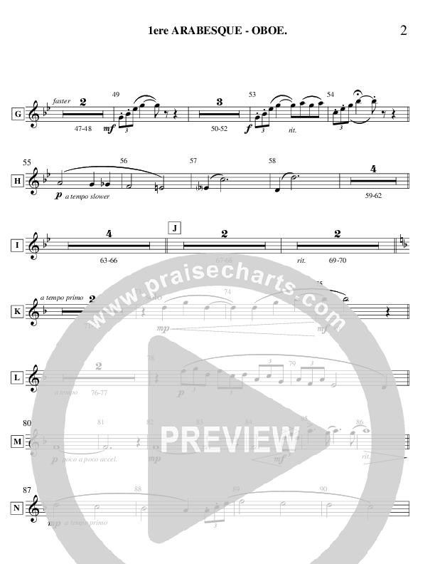 Arabesque 1 (Instrumental) Oboe (Ric Flauding)