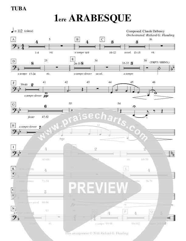 Arabesque 1 (Instrumental) Tuba (Ric Flauding)