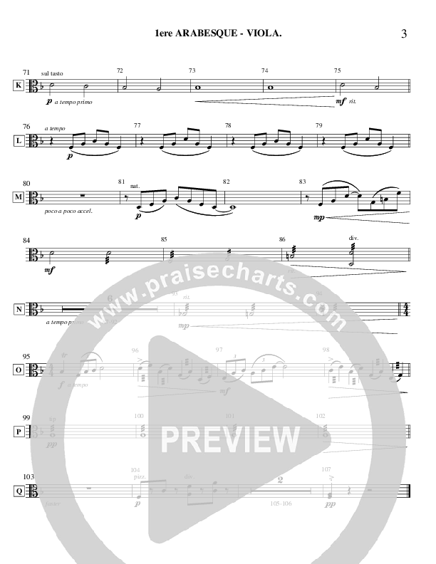 Arabesque 1 (Instrumental) Viola (Ric Flauding)