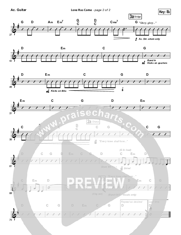 Love Has Come Acoustic Guitar (Mark Schultz)