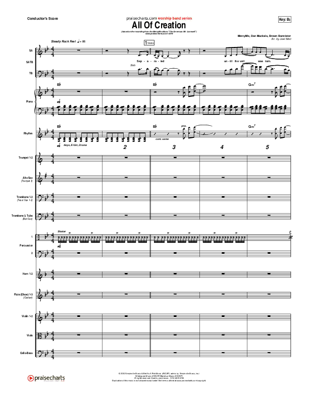 All Of Creation Conductor's Score (MercyMe)