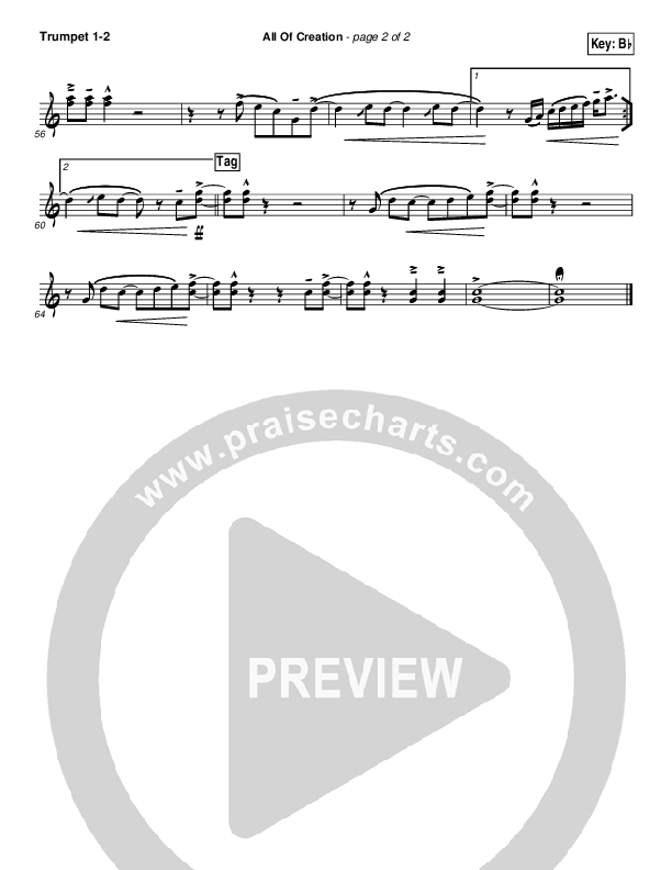 All Of Creation Trumpet 1,2 (MercyMe)