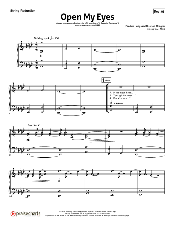 Open My Eyes Synth Strings (Hillsong Worship)