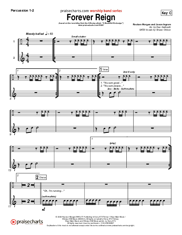 Forever Reign Percussion (Hillsong Worship)