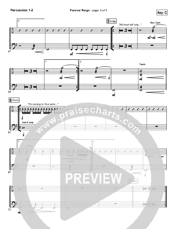 Forever Reign Percussion (Hillsong Worship)