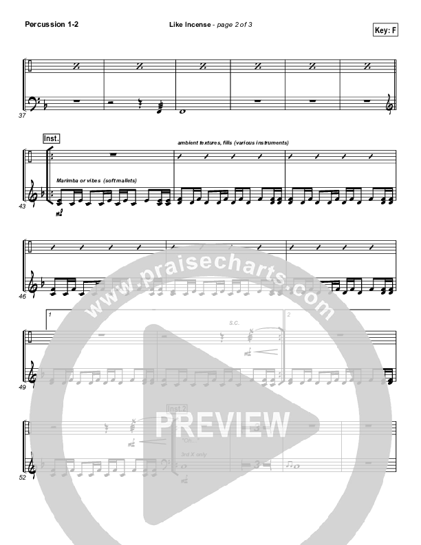 Like Incense Percussion 1/2 (Hillsong Worship)