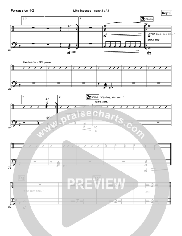 Like Incense Percussion 1/2 (Hillsong Worship)