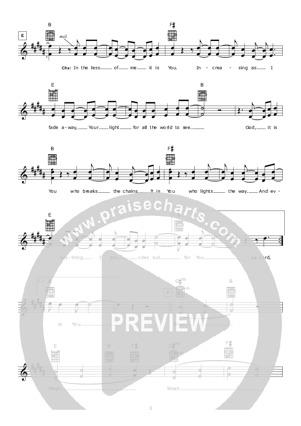 You Lead Sheet (Hillsong Worship)