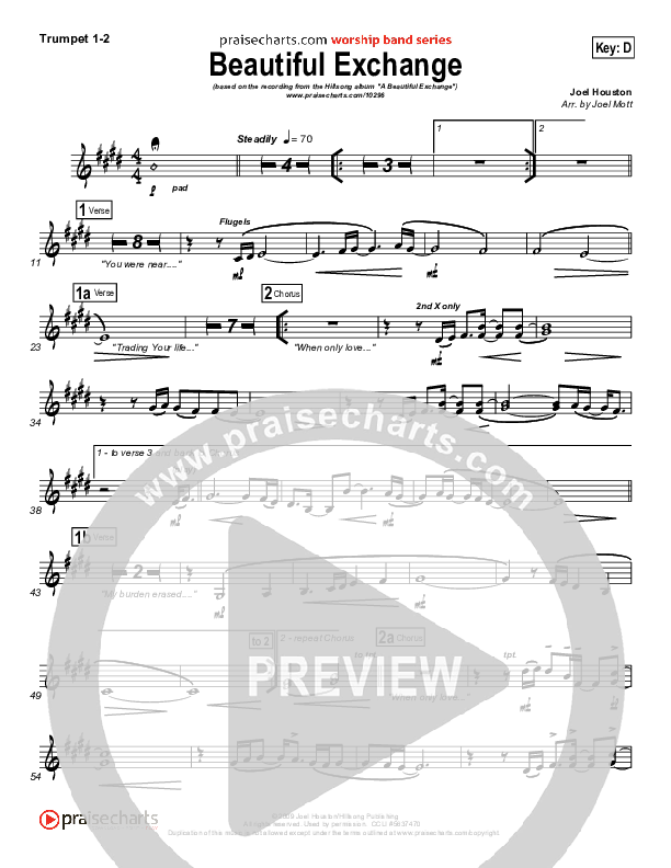 Beautiful Exchange Brass Pack (Hillsong Worship)