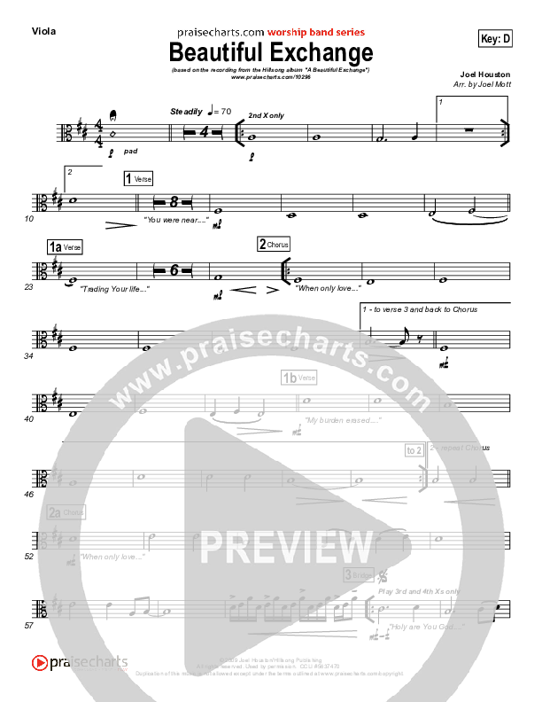 Beautiful Exchange Viola (Hillsong Worship)