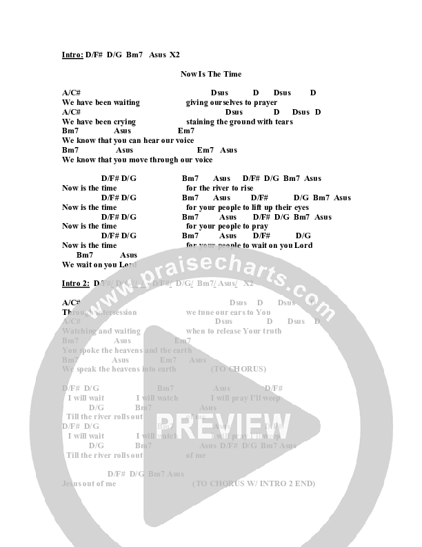 Now Is The Time Chords & Lyrics (Jeremy Horn)