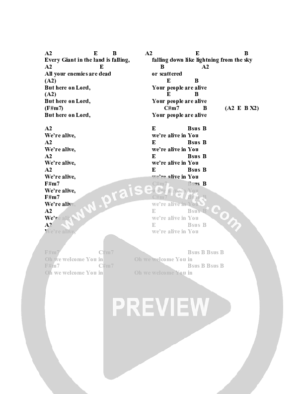 We Welcome You In Chords & Lyrics (Jeremy Horn)