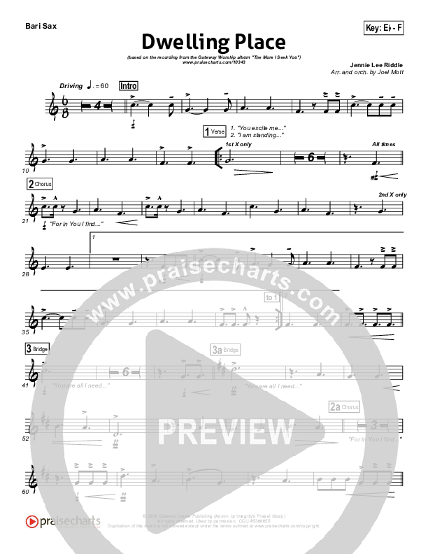 Dwelling Place Bari Sax (Gateway Worship)