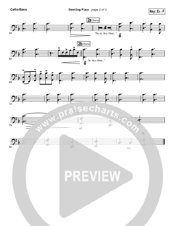 Dwelling Place Cello/Bass (Gateway Worship)