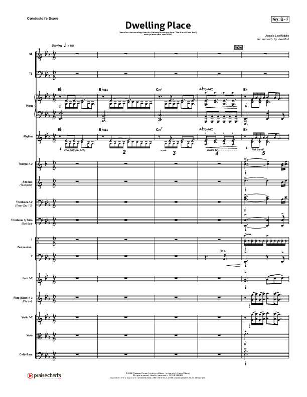 Dwelling Place Conductor's Score (Gateway Worship)