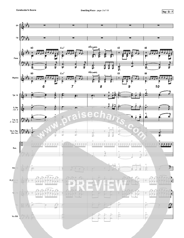 Dwelling Place Conductor's Score (Gateway Worship)