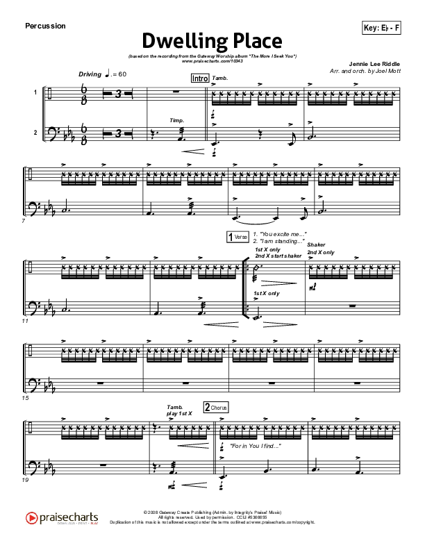 Dwelling Place Percussion (Gateway Worship)