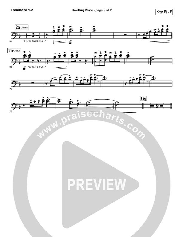 Dwelling Place Trombone 1/2 (Gateway Worship)