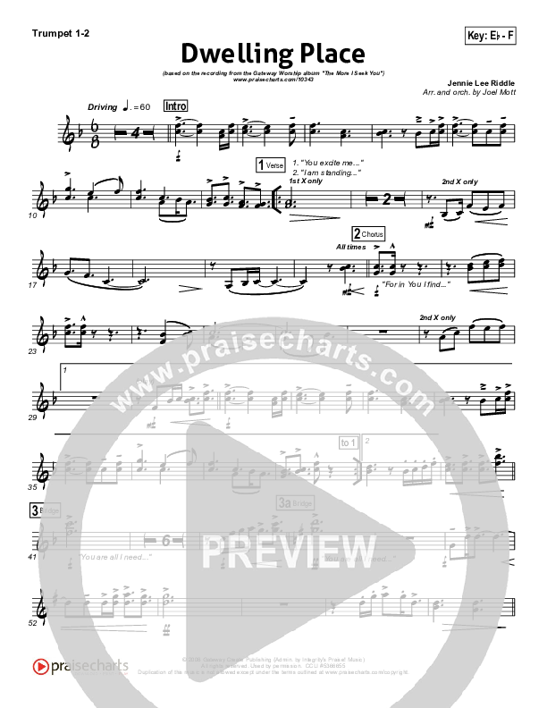 Dwelling Place Trumpet 1,2 (Gateway Worship)