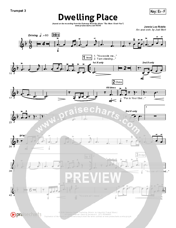 Dwelling Place Trumpet 3 (Gateway Worship)