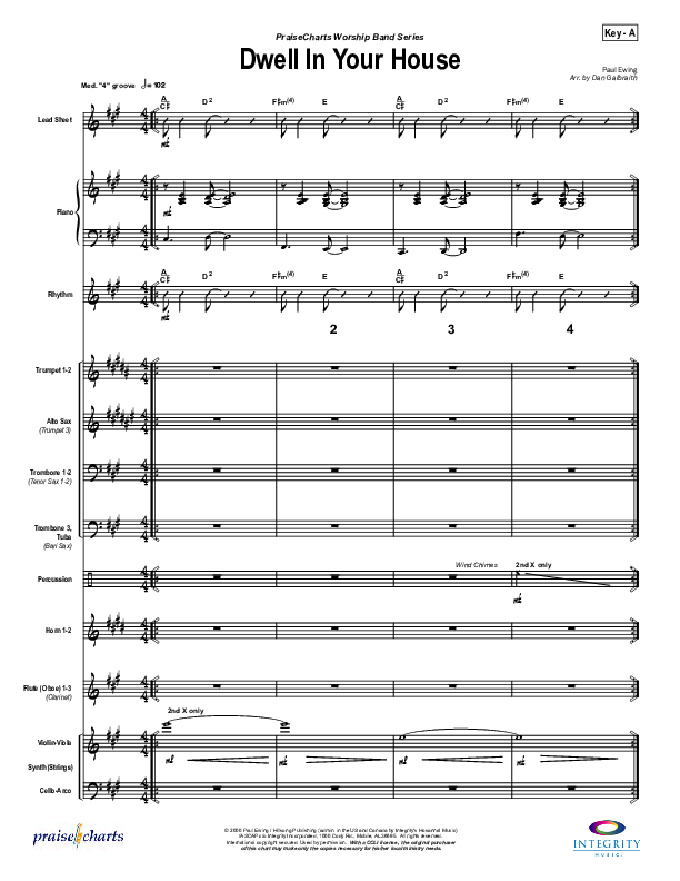 Dwell in Your House Orchestration (Hillsong Worship)